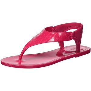 calvin klein jelly slides